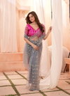 Teeya Raag Butterfly Net Silk Designer Party Wear Sarees Wholesale Market In Surat
